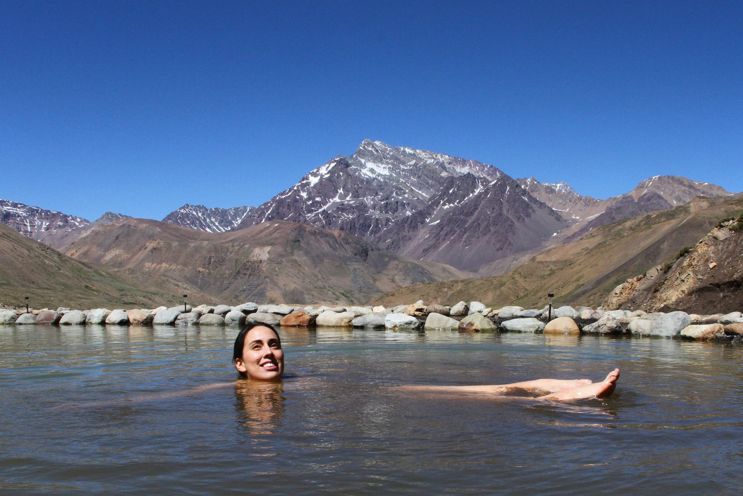 Full Day Cajón del Maipo: Rafting + Termas Plan A